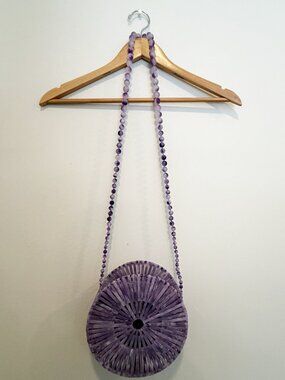 Cult Gaia | Lavender Acrylic Luna Crossbody Purse